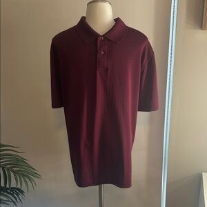 Haggar Burgundy Polo Shirt